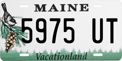 ME license plate 5975UT