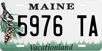 ME license plate 5976TA