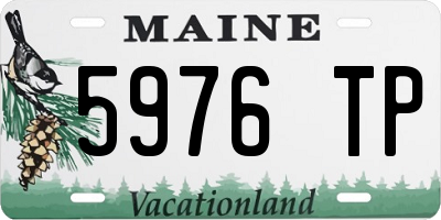 ME license plate 5976TP