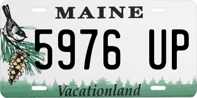ME license plate 5976UP