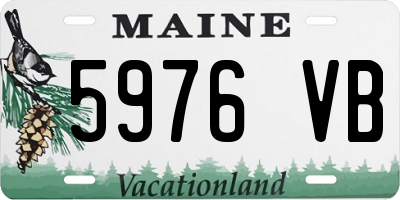 ME license plate 5976VB