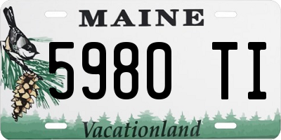 ME license plate 5980TI