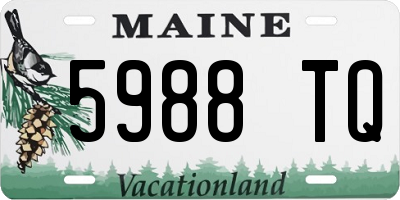 ME license plate 5988TQ