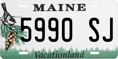 ME license plate 5990SJ
