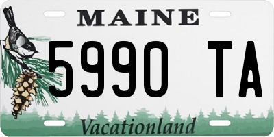 ME license plate 5990TA