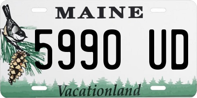 ME license plate 5990UD