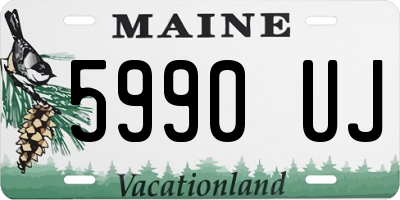 ME license plate 5990UJ