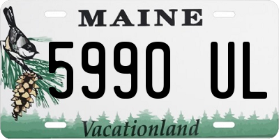 ME license plate 5990UL