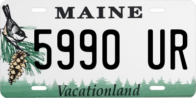 ME license plate 5990UR