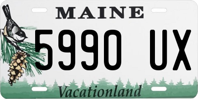 ME license plate 5990UX