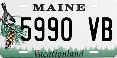 ME license plate 5990VB