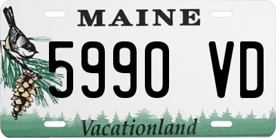 ME license plate 5990VD