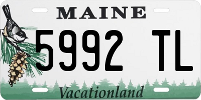 ME license plate 5992TL