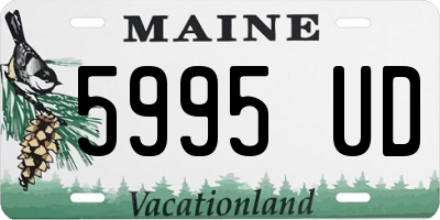 ME license plate 5995UD