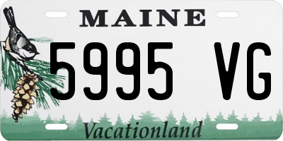 ME license plate 5995VG