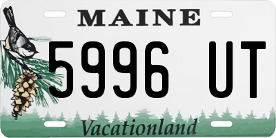 ME license plate 5996UT
