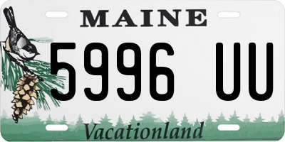 ME license plate 5996UU