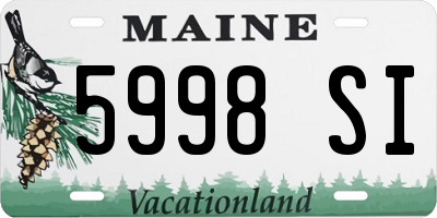 ME license plate 5998SI
