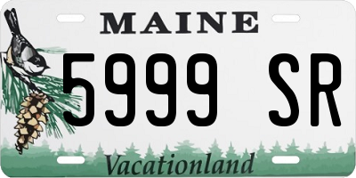 ME license plate 5999SR