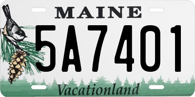 ME license plate 5A7401