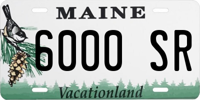 ME license plate 6000SR
