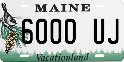 ME license plate 6000UJ