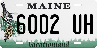 ME license plate 6002UH