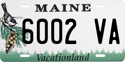 ME license plate 6002VA