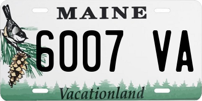 ME license plate 6007VA