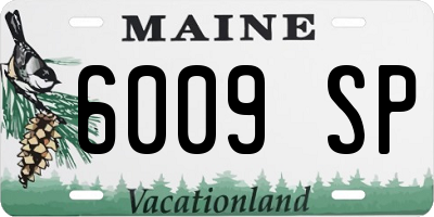 ME license plate 6009SP