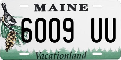 ME license plate 6009UU