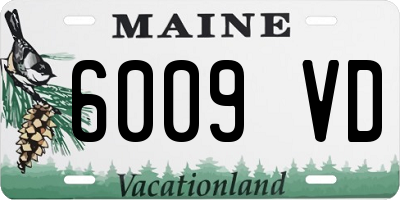 ME license plate 6009VD