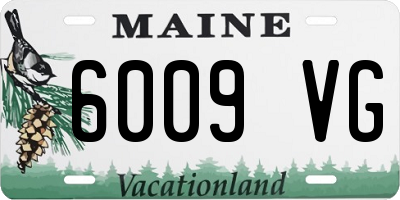 ME license plate 6009VG