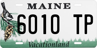 ME license plate 6010TP