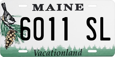 ME license plate 6011SL