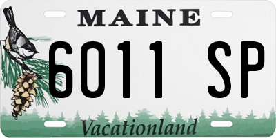 ME license plate 6011SP