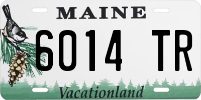 ME license plate 6014TR