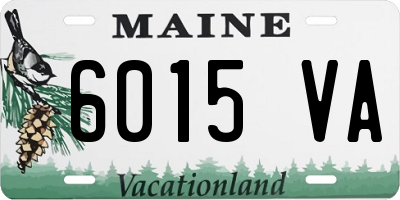 ME license plate 6015VA