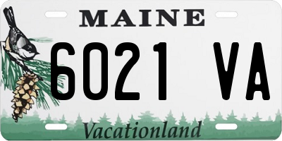 ME license plate 6021VA