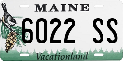 ME license plate 6022SS