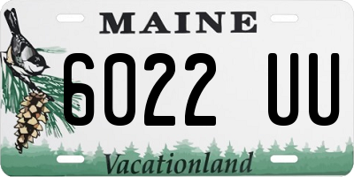 ME license plate 6022UU