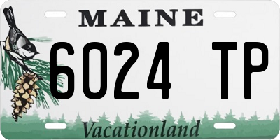 ME license plate 6024TP