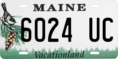 ME license plate 6024UC