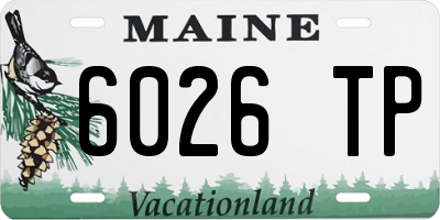ME license plate 6026TP