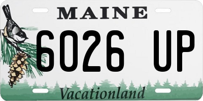 ME license plate 6026UP