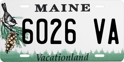 ME license plate 6026VA