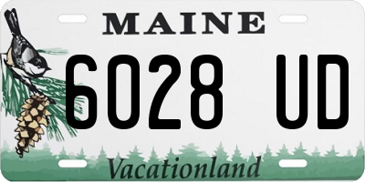 ME license plate 6028UD