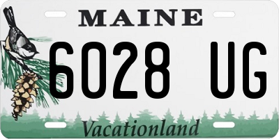ME license plate 6028UG