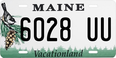 ME license plate 6028UU