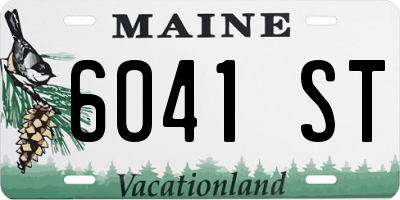 ME license plate 6041ST
